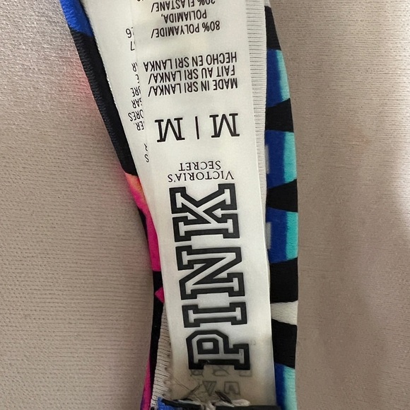 Blue and pink multi way bikini top - Picture 5 of 8